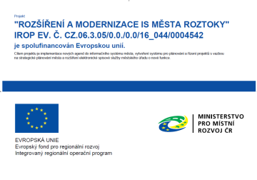 rozšíření a modernizace is města roztoky