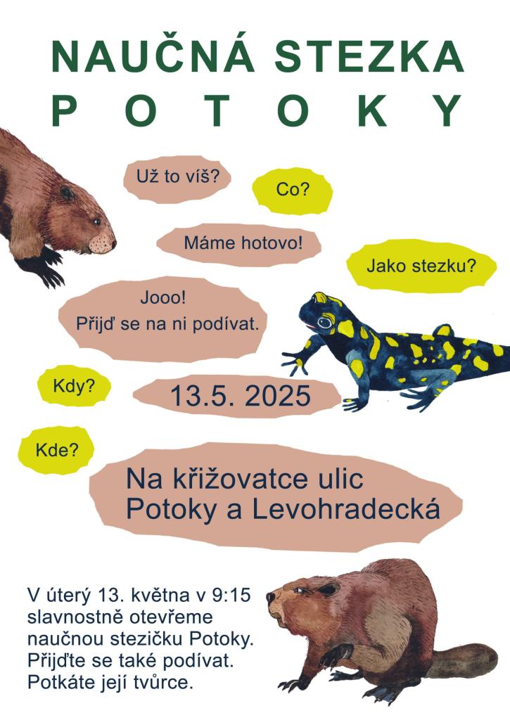 otevření naučné stezky potoky roztoky