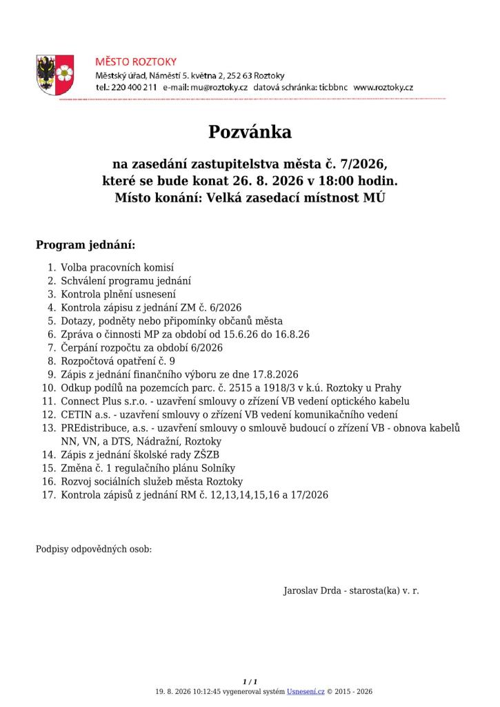Pozvánka na&nbsp;ZM