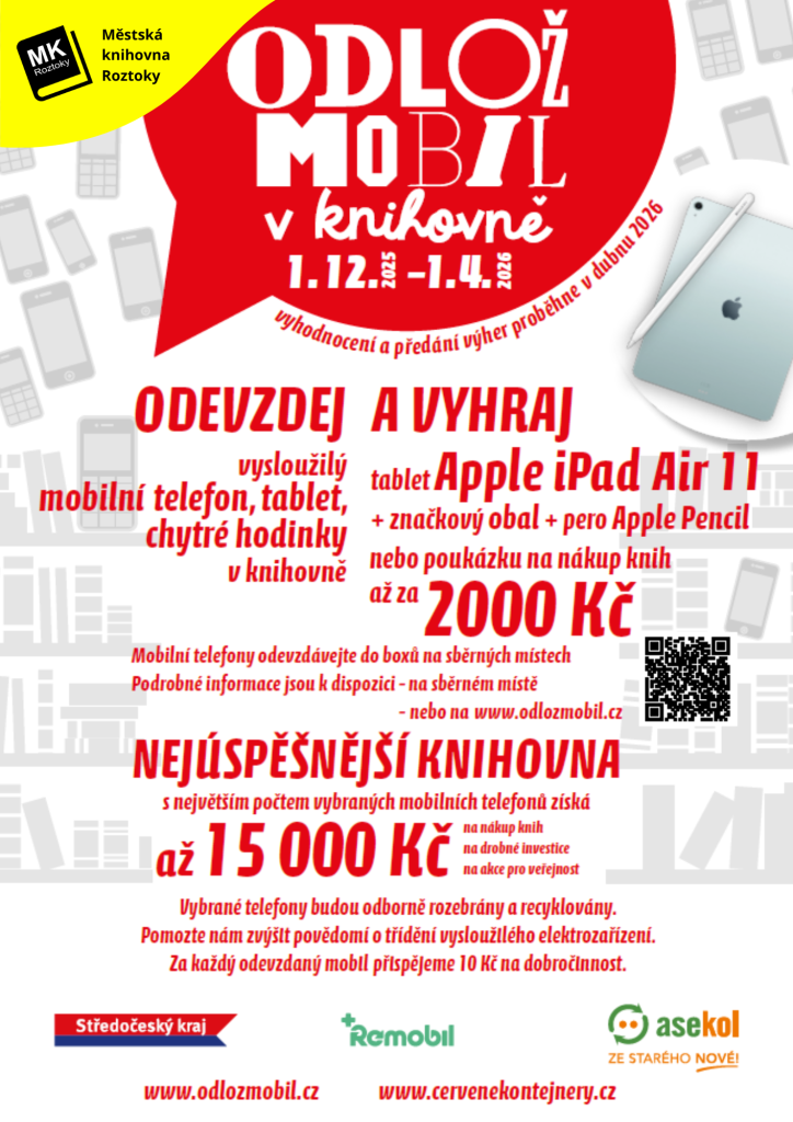 odlož mobil v&nbsp;knihovně Roztoky