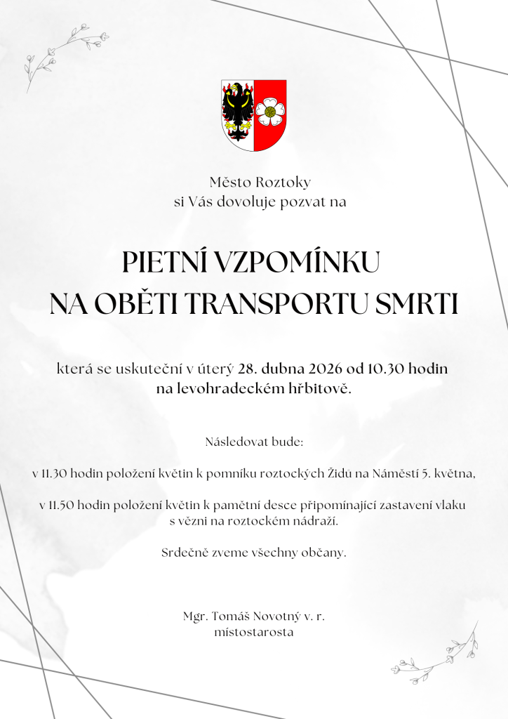 pieta Roztoky 2026 pozvánka