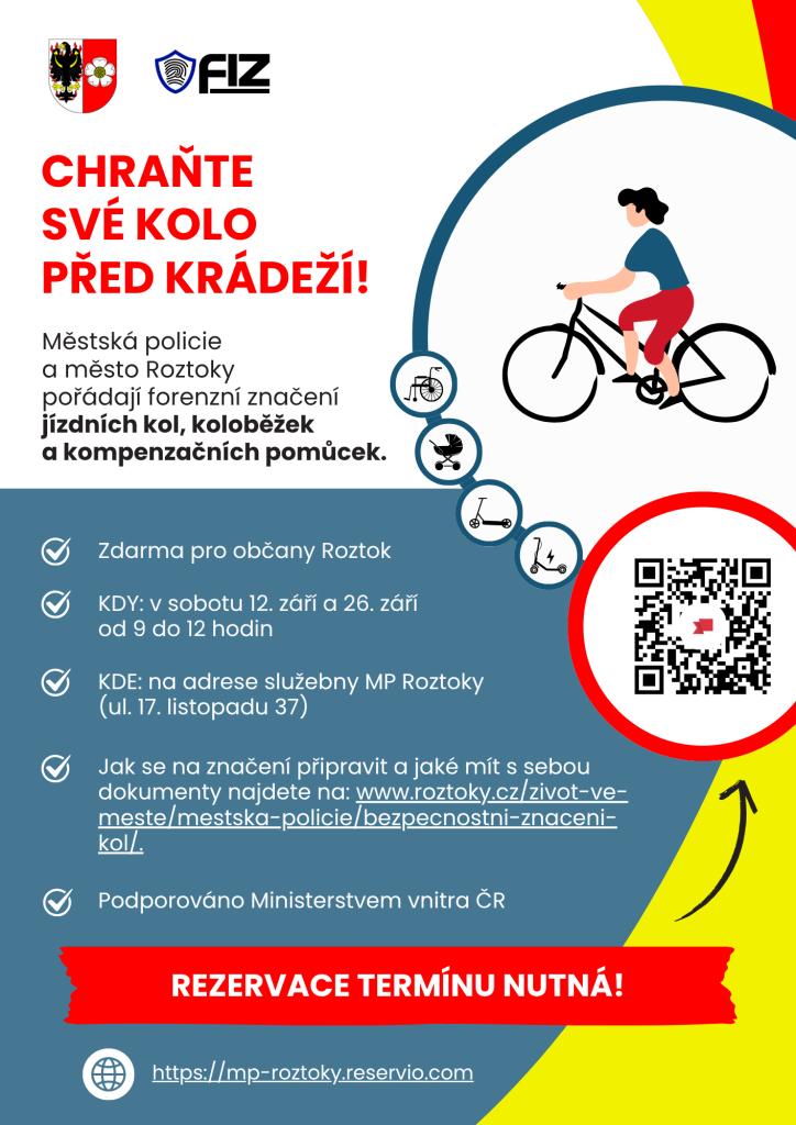 bezpečnostní značení kol Roztoky září 2026