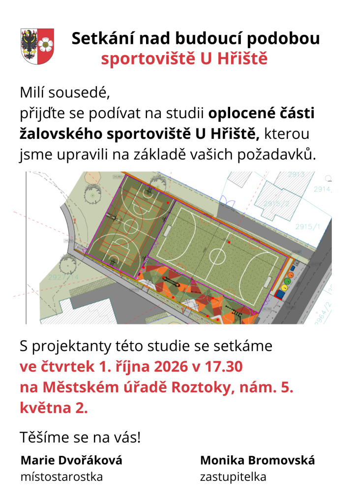 setkání nad&nbsp;budoucí podobou sportoviště U&nbsp;Hřiště