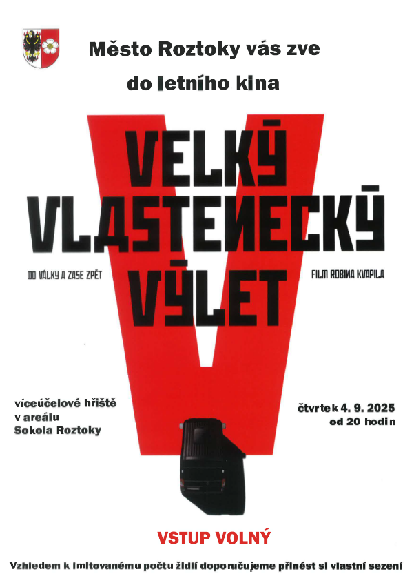 velký vlastenecký výlet letní kino Roztoky 2025