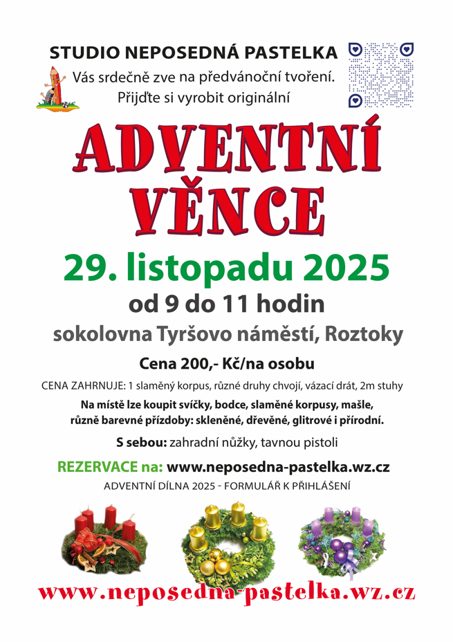 adventní věnce neposedná pastelka
