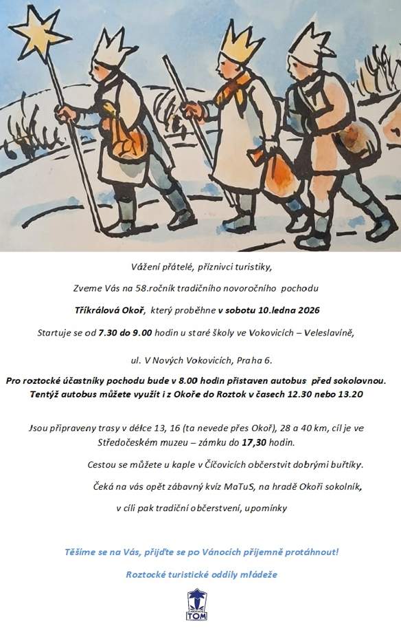 tříkrálový pochod  tomíci roztoky