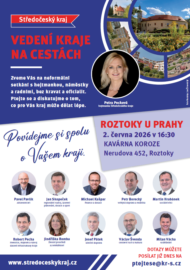 vedení kraje na&nbsp;cestách roztoky
