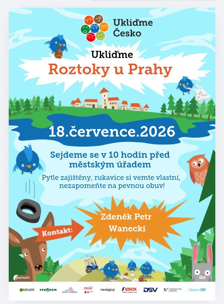 ukliďme Roztoky červenec 2026