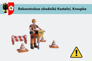 Rekonstrukce chodníků Kostelní, Kroupka 1