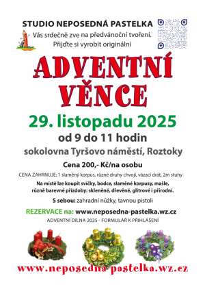 adventní věnce neposedná pastelka