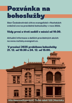 bohoslužby ČCE Roztoky