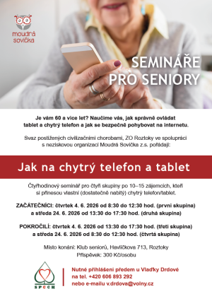 jak na chytrý telefon - seminář pro seniory Roztoky