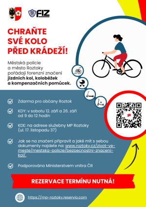bezpečnostní značení kol Roztoky září 2026